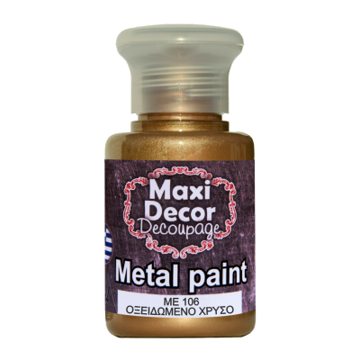 Ακρυλικό Μεταλλικό Χρώμα 60ml Maxi Decor Οξειδωμένο Χρυσό ΜE106_ME106060